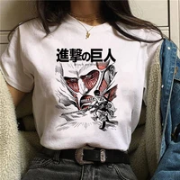 womens t shirt japanese anime oversized t shirt harajuku attack on giant short sleeve tshirt female top design woman clothes