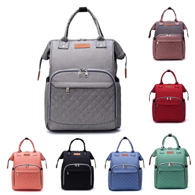 Lequeen рюкзак для путешествий сумка ухода за ребёнком из узорчатой ткани несколько