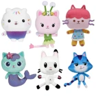 Кукольный домик Gabby, 25 см, кавайная плюшевая игрушка, меркэт, Мультяшные мягкие животные, Русалка, кошка, плюшевые куклы, детские подарки на день рождения для детей