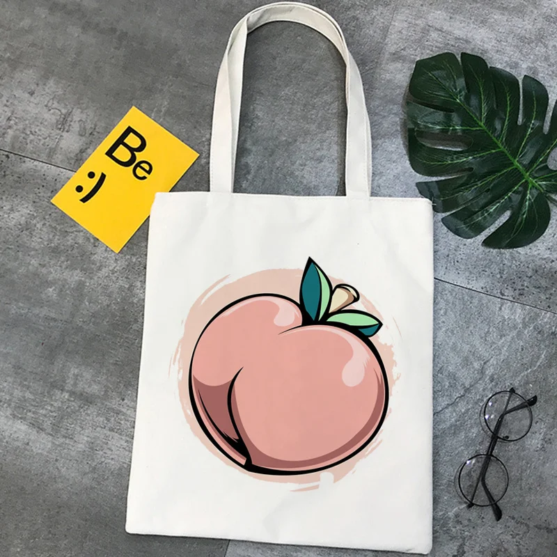 

Peach shopping bag grocery bolso bolsa bolsas de tela shopper bag foldable bolsa compra boodschappentas tote sacolas