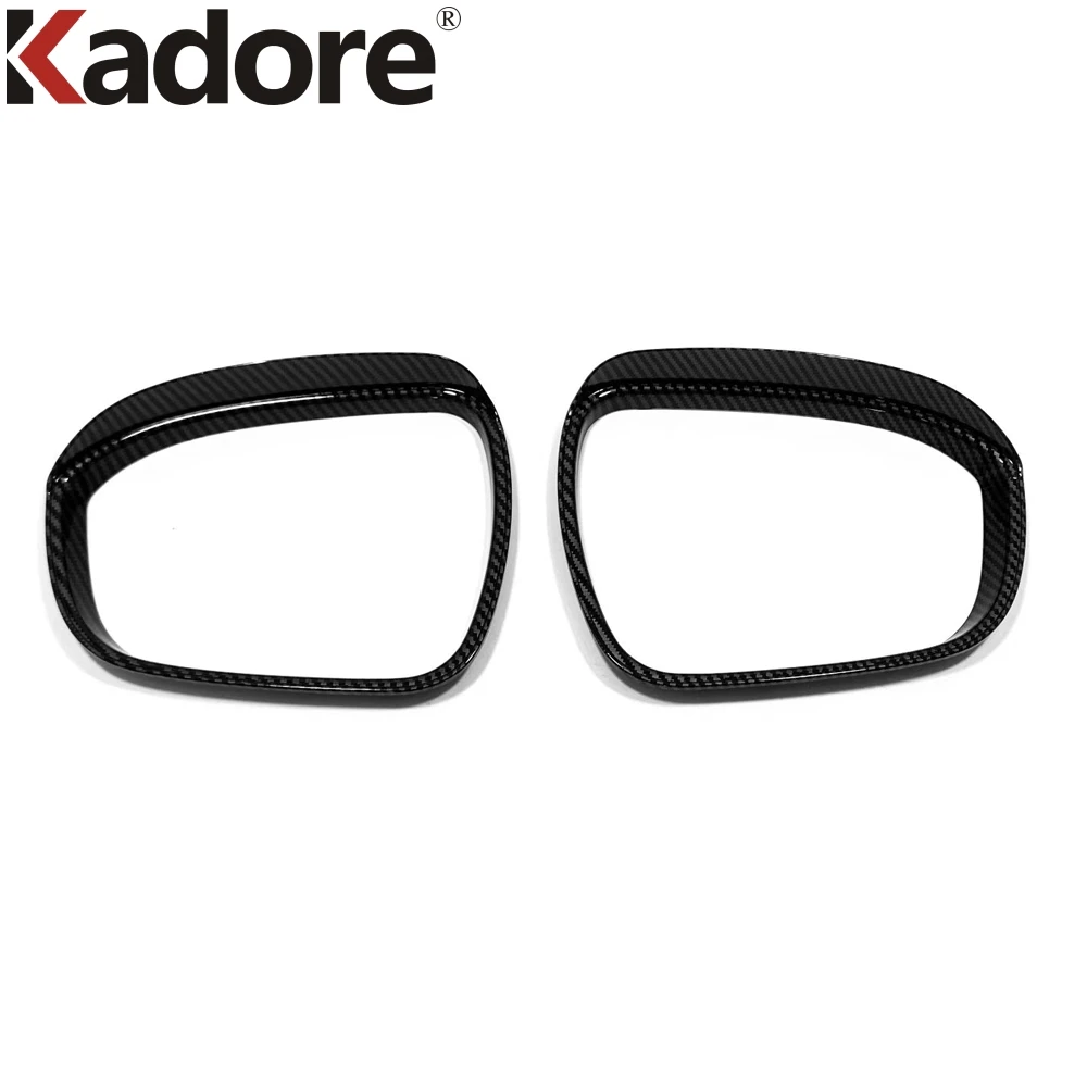 

Боковое зеркало для Nissan Rogue X-trail 2021 2022 из углеродного волокна, чехол для зеркала заднего вида, солнцезащитный козырек, защита от дождя, затене...