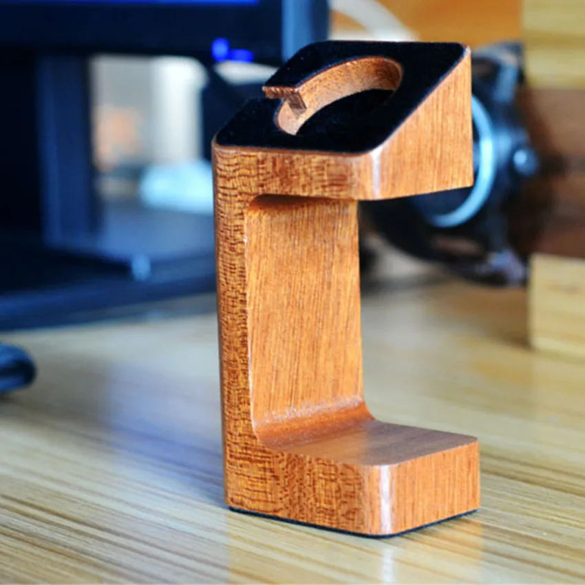 Док станция деревянная для смарт часов Apple Watch 4/3/2/1|Беспроводные зарядные