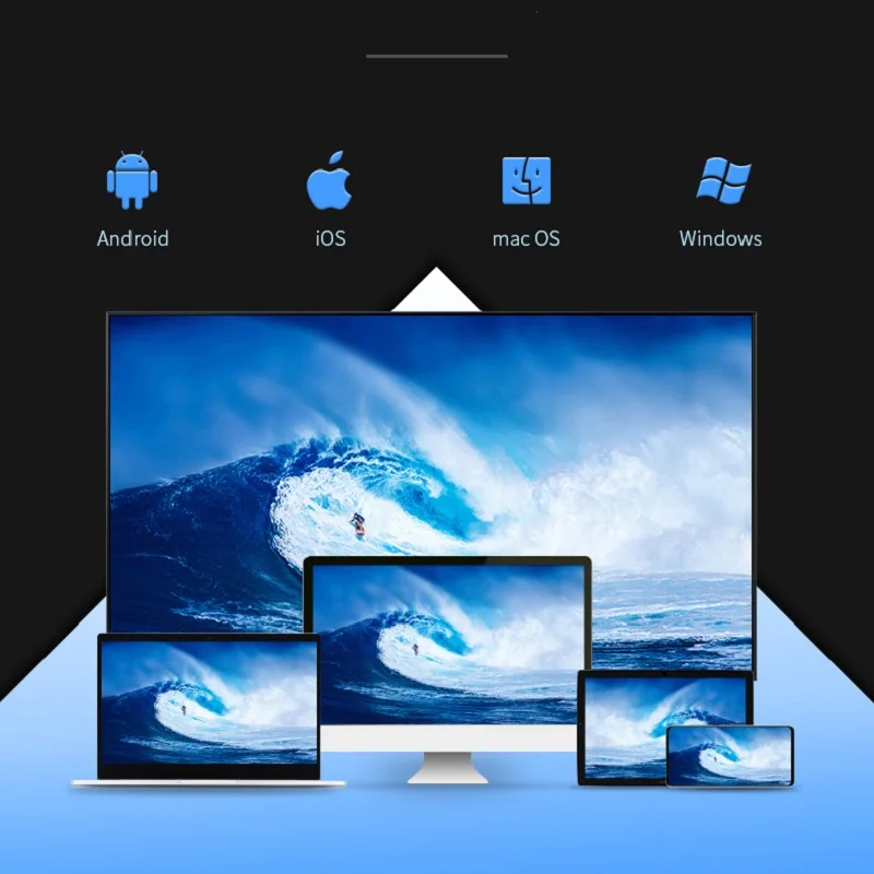 Беспроводной приемник дисплея WiFi HDMI совместимый проектор с зеркальным экраном