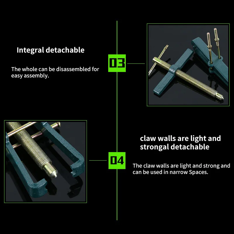 3 дюйма 2 челюсти Съемник механик подшипник руля колеса экстрактор инструмент