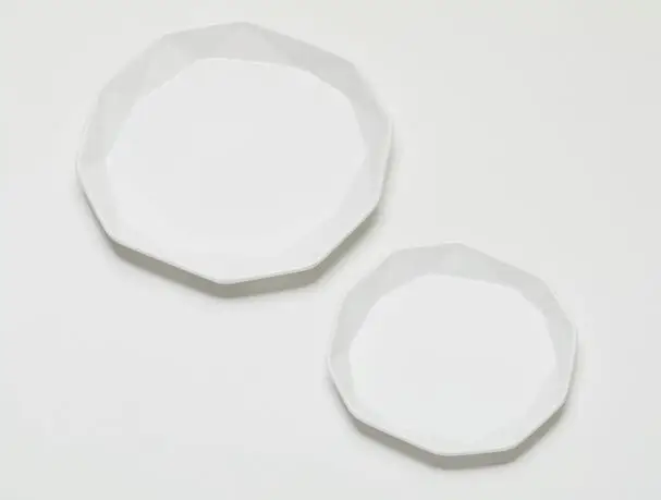 white set Креативная посуда плоская пластина простой стиль черный и белый, неправильной формы пластины набор 0462 - Цвет: white set