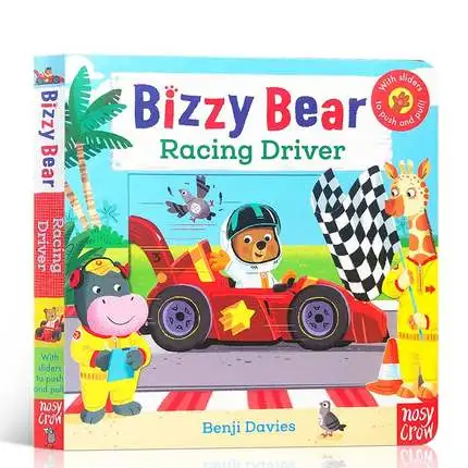 

Original Children Popular Books Bizzy Bear Racing Driver Board Book Colouring English Activity Story Book