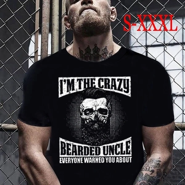 Я сумасшедший медвежий дядюшка все предупреждали вас о футболке|Мужские