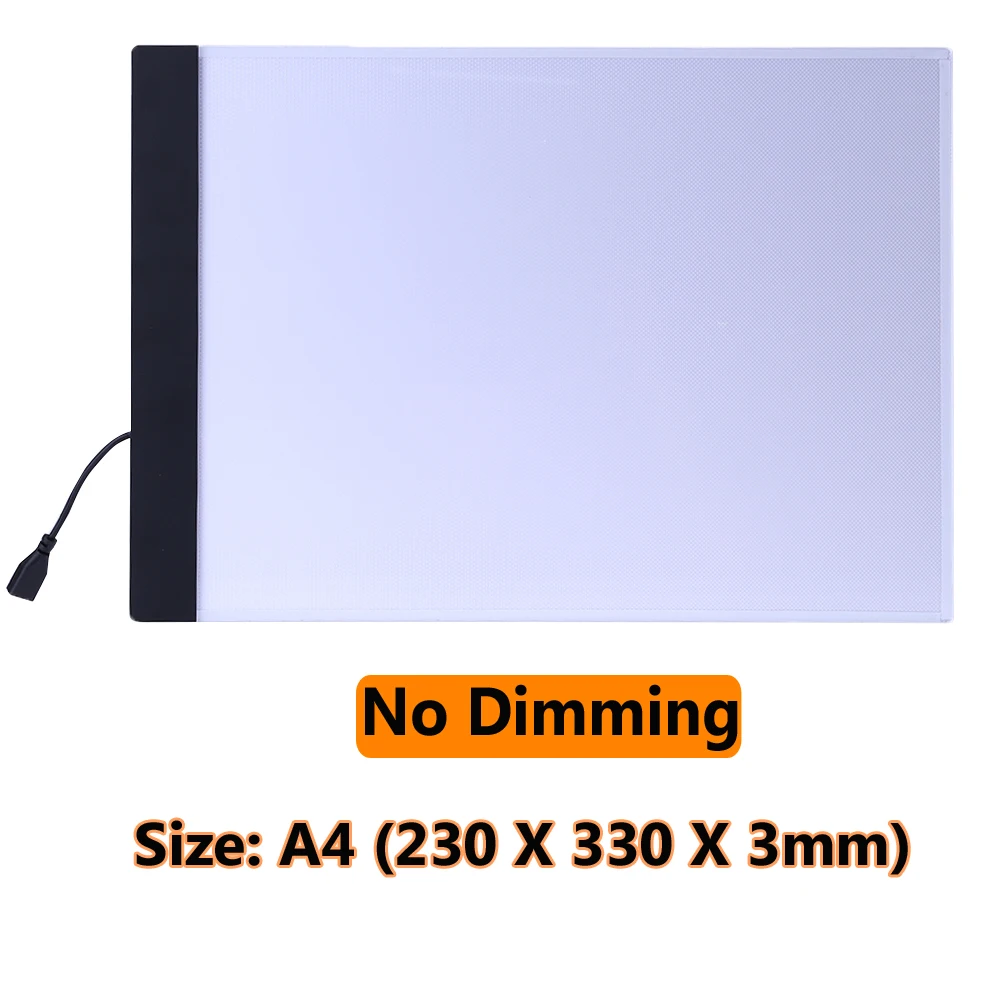 A4 No Dimming USB LED A4 Бумага привело скопировать Pad стол Книги по искусству Рисование Трассировка Трафарет совета touch Тип Книги по искусству ist стол плиты дети написание картина Планшеты графический планшет - Цвет: A4 No Dimming