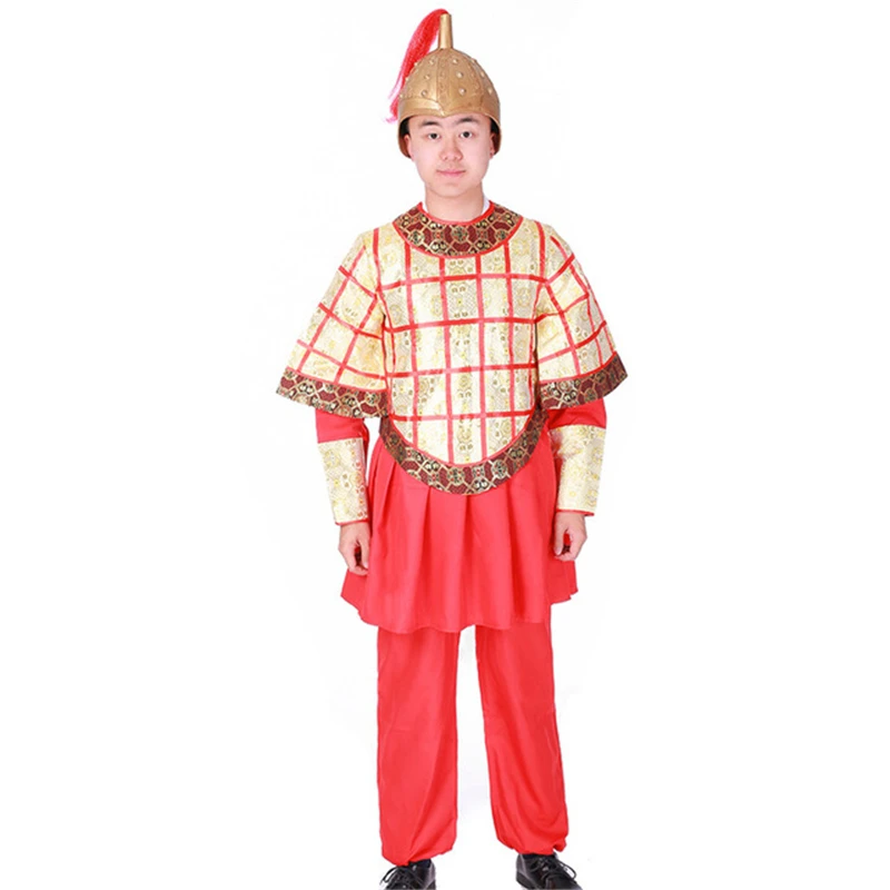 Костюм старинного солдата мужской костюм броня драма для выступления детский