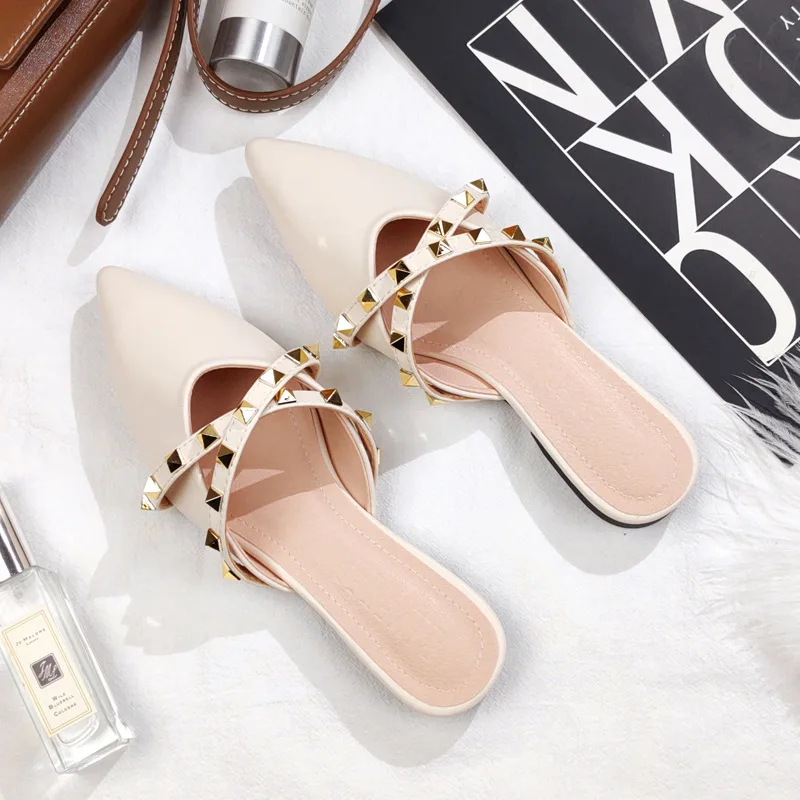 

Slippers Women Summer Transparent Rhinestone Fashion Baotou Semi Drag Sandals Platform Cutout Ladies Outdoor Sandals Women