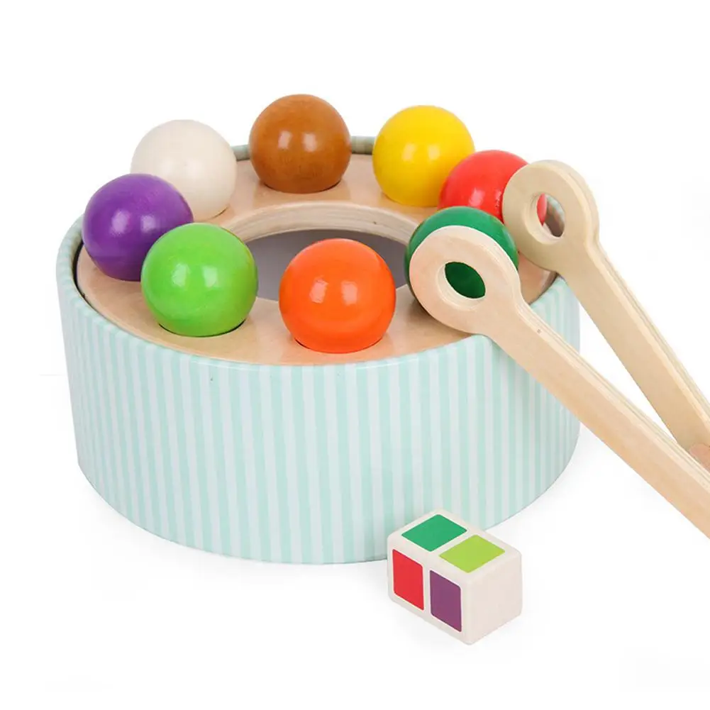 

Children Toys Wooden Rainbow Ball Training Hand-eye Coordination Toy Cognitive Early Education Toys