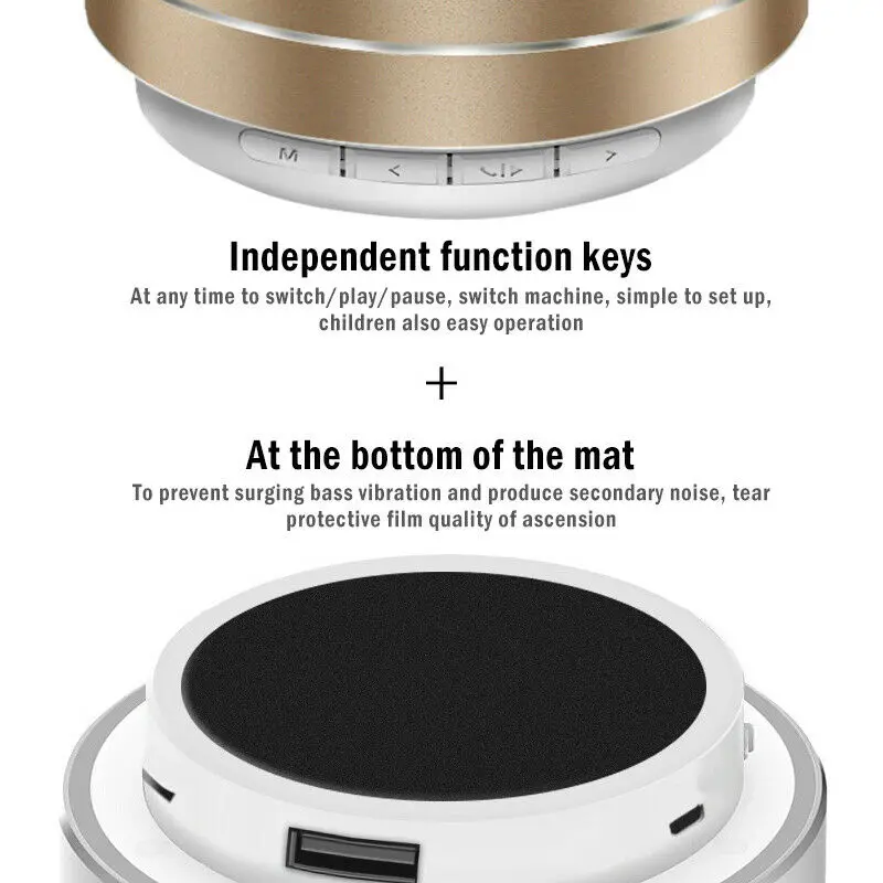 Portable LED Bluetooth Wireless Speaker Mini Super Bass for iPhone iPad Samsung SGA998 | Электроника