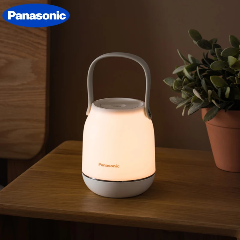 Портативный ночник Panasonic с градиентом прикроватная лампа 7 цветов для спальни