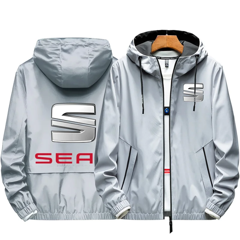 

2021 Spring Autumn Bomber Jacket Seat Men's Zipper Coat Elastic Casual Windbreaker Sports Men Outdoor Clothing Top