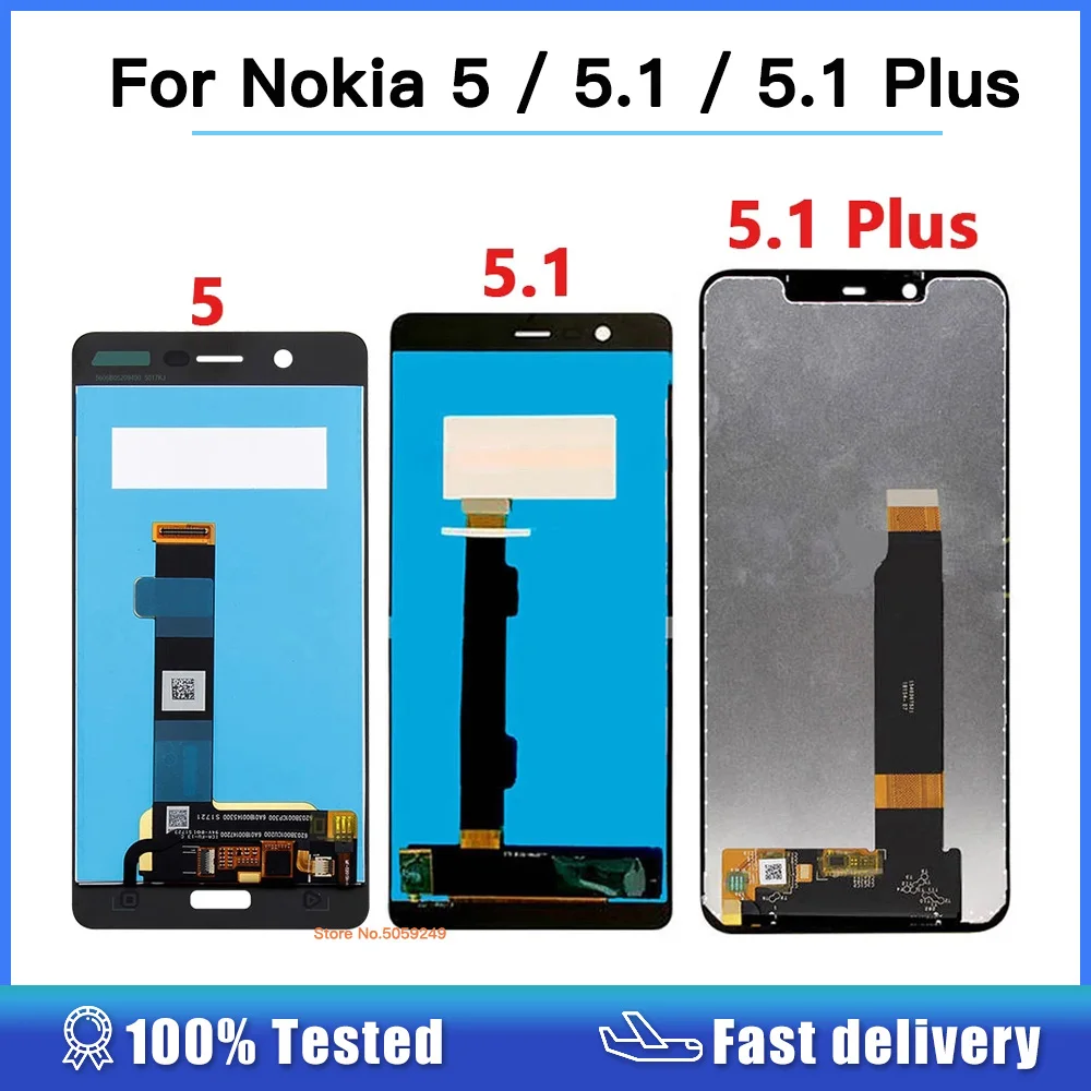 ЖК-дисплей для Nokia 5.1 сенсорный экран дигитайзер TA 1024 1027 1044 1053 1008 1030 1109 1075 5 1 Plus
