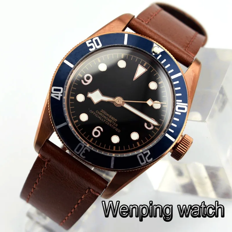 Часы мужские механические с сапфировым стеклом 41 мм|Мужские часы| |