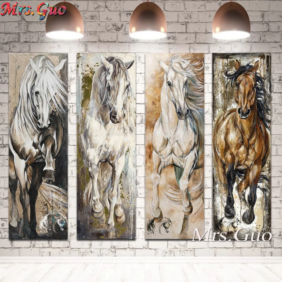 

5d diamond painting Large Size Animals Horse full square round diy diamond embroidery mosaic Rhinestone cross stitch puzzle,