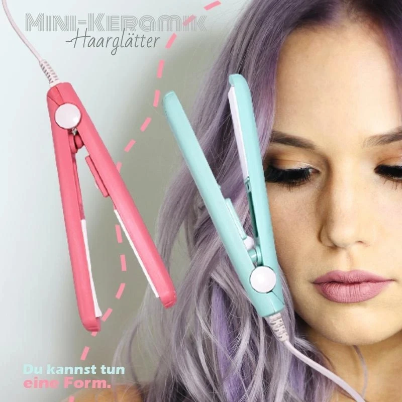 

US/UK/EU/AU Ceramic Mini Hair Curler Straightener Hair Iron High Quality flat iron Straightening hot comb mini hair straightener