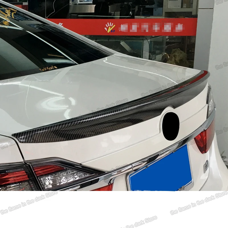 Автомобильный задний спойлер из углеродного волокна lsrtw2017 abs для toyota camry 2012 2013 2014