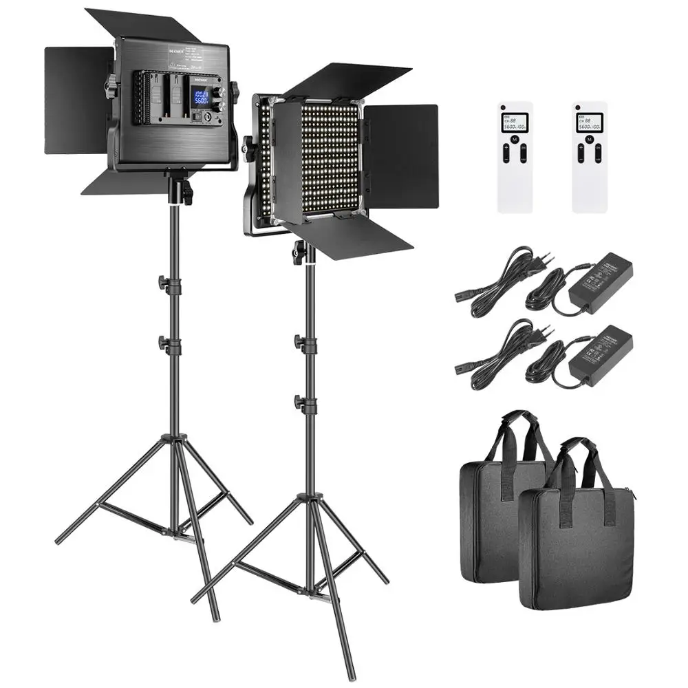 Neewer передовые 2 4G 660 светодиодный видео светильник фотографии ing комплект Dimmable Bi