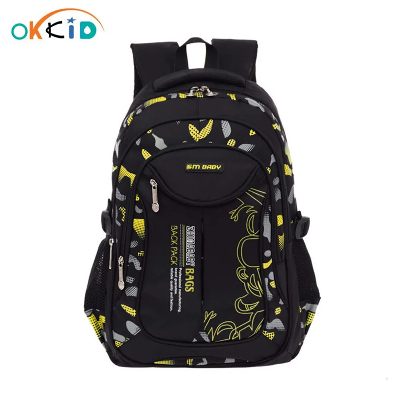 Школьные портфели OKKID для мальчиков-подростков, водонепроницаемые нейлоновые рюкзаки для учебников для начальной школы, рождественские и н...