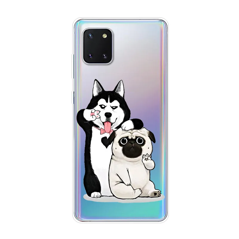 For Samsung Galaxy Note10 Lite Case TPU Silicone Soft Cartoon Clear Case for Samsung Note 10 Lite S10 Lite 2020 Transparent Case