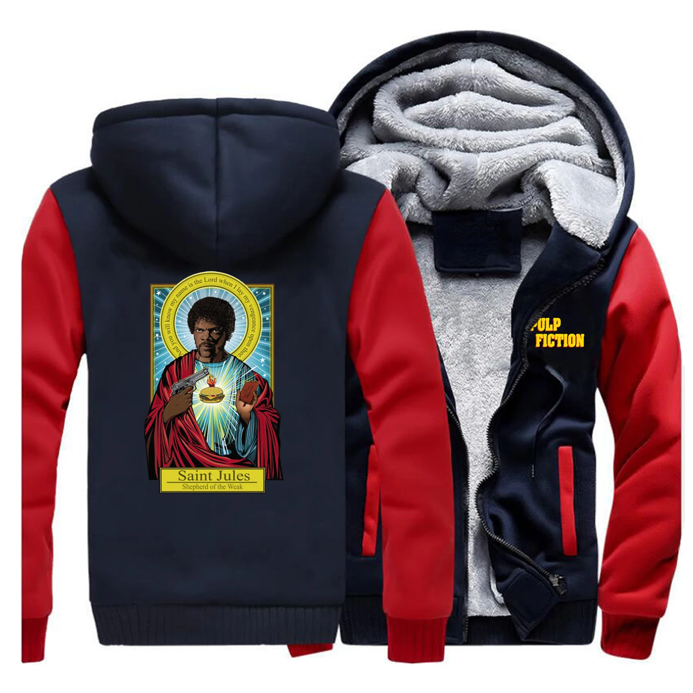 Забавная толстовка с капюшоном в стиле фильма Сен Жюль ПЭП фикция YHWH мужские