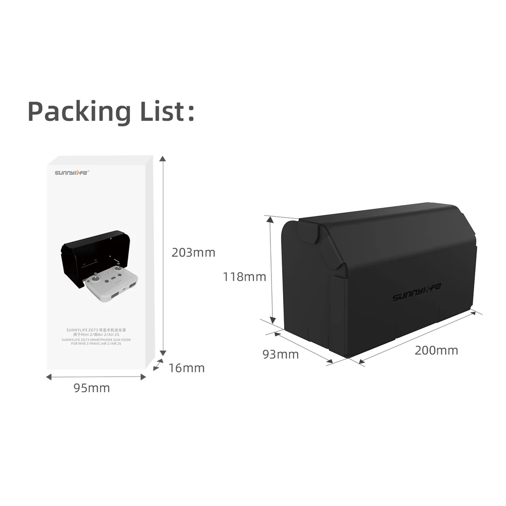 Солнцезащитный козырек для DJI Mavic 3/Air 2S/Mavic Air 2/Mini 2 чехол монитора с дистанционным