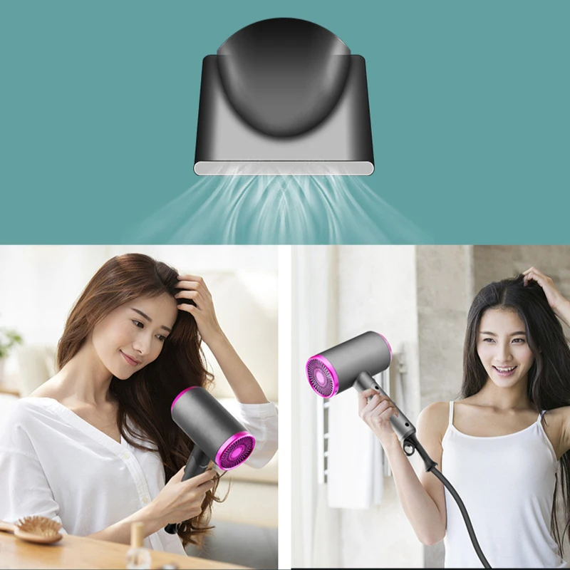 New Household Fan Travel Type Hair Dryer Anion Hammer Type Hair Dryer Cold And Hot Air Distribution Nozzle Can Be Replaced enlarge