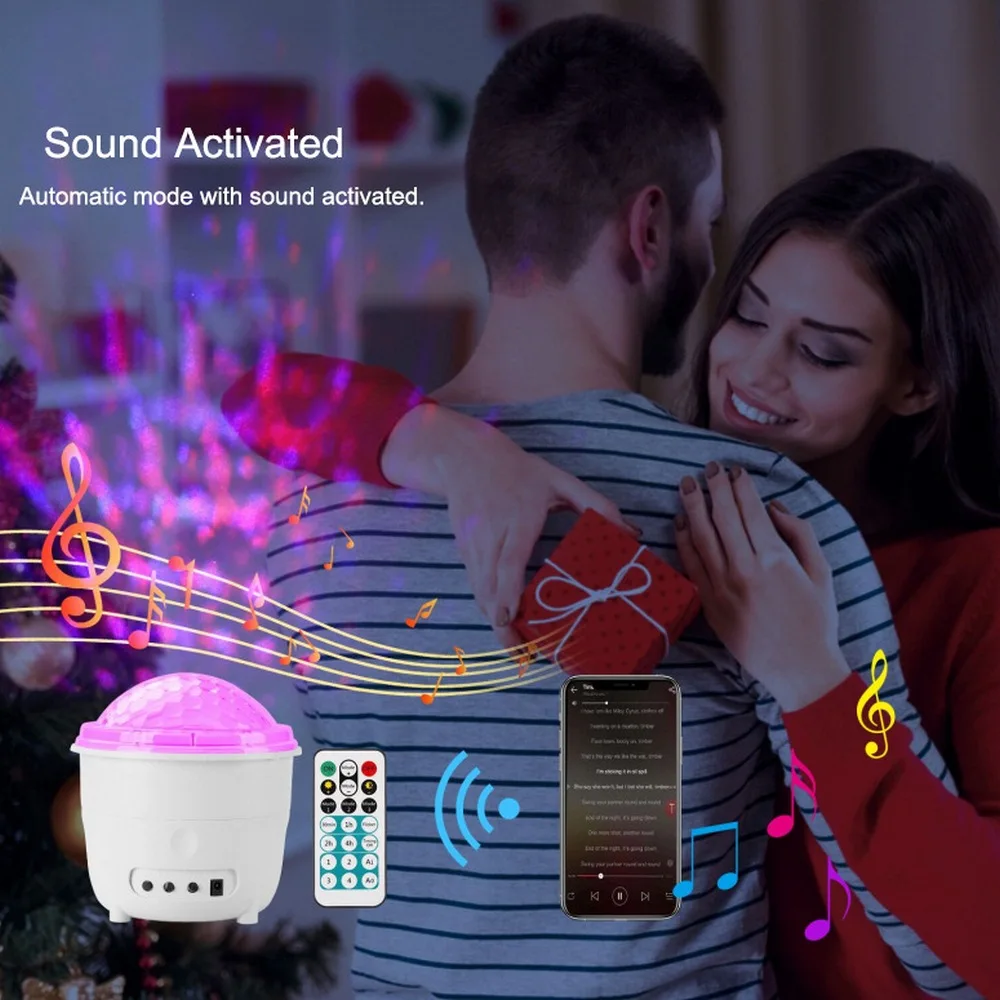 Проекционная лампа звездное небо с USB-зарядкой и дистанционным управлением |