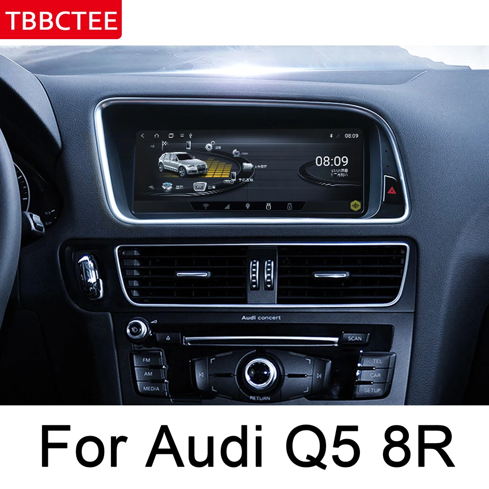 

For Audi Q5 8R 2008~2017 MMI Android Car Multimedia player GPS Navi Map Stereo Bluetooth 1080p IPS Screen WiFi HD Map Autoradio