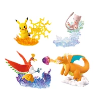 pokemon desktop figure 03 candy toy totodile chikorita porygon dragonite eevee action figure ornaments model toys birthday gifts