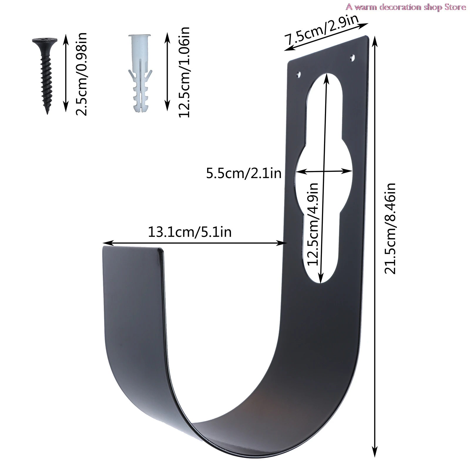 

Rust-free Garden Hose Pipe Reel Hook Hanger Wall Mounted Holder Organizer Tool Durable Easy to Install Portable Useful Hose Hook