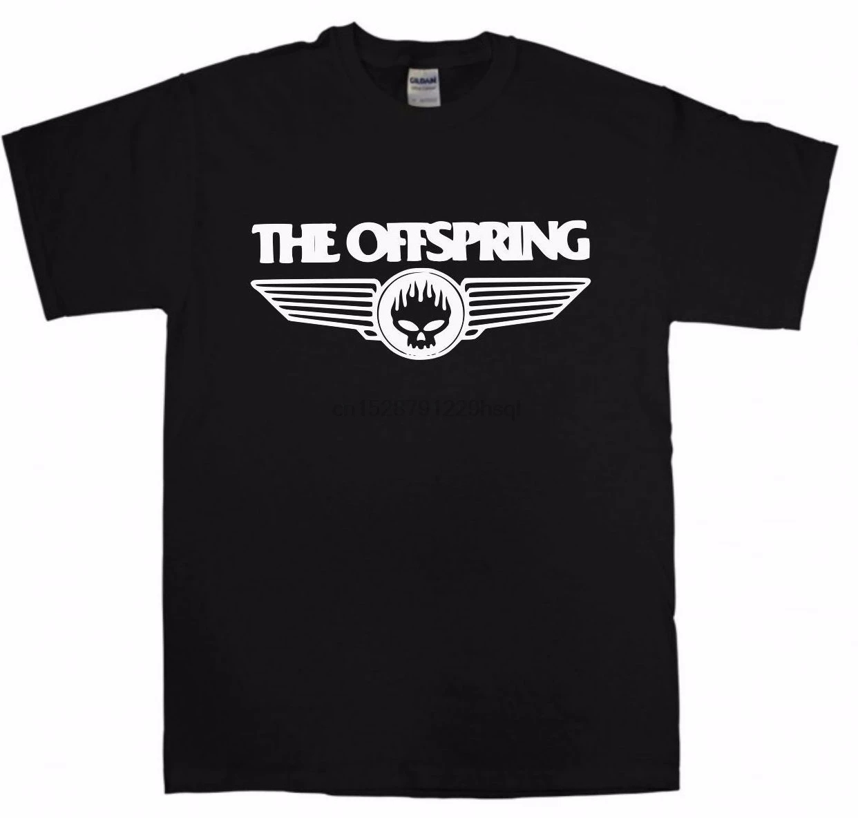 Футболка потомство новинка черная футболка с логотипом в стиле панк рок S 3XL