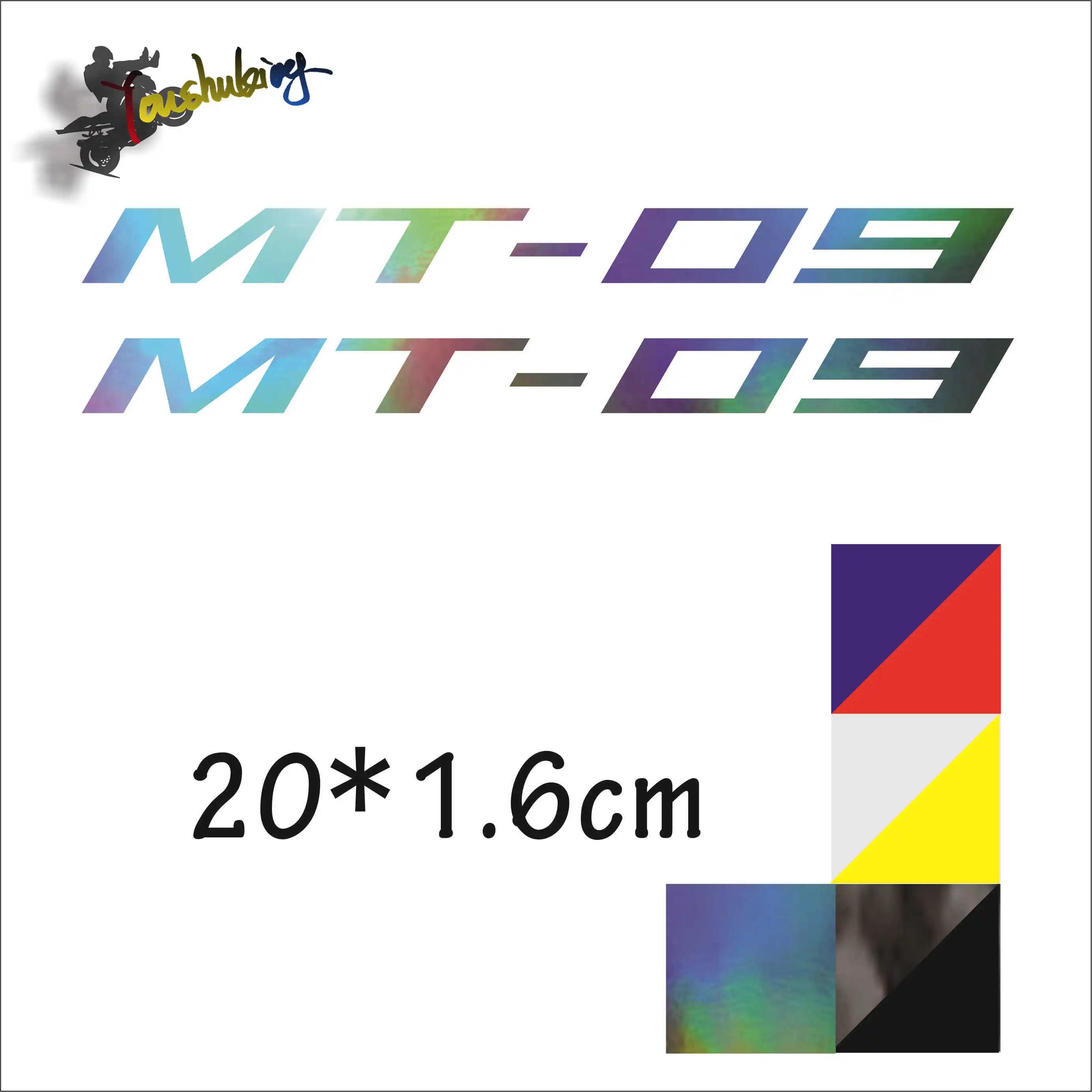 

hot sale Motorcycle Carbon black laser color reflective helmet sticker fit for mt09