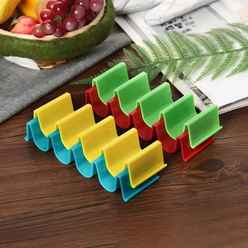 

New Tortilla Pancake Shelf Holder Wave Shape Tray Holder Stand Each Truck Pallet Rack Can Hold Up To 4 Tacos Sanitary Materials