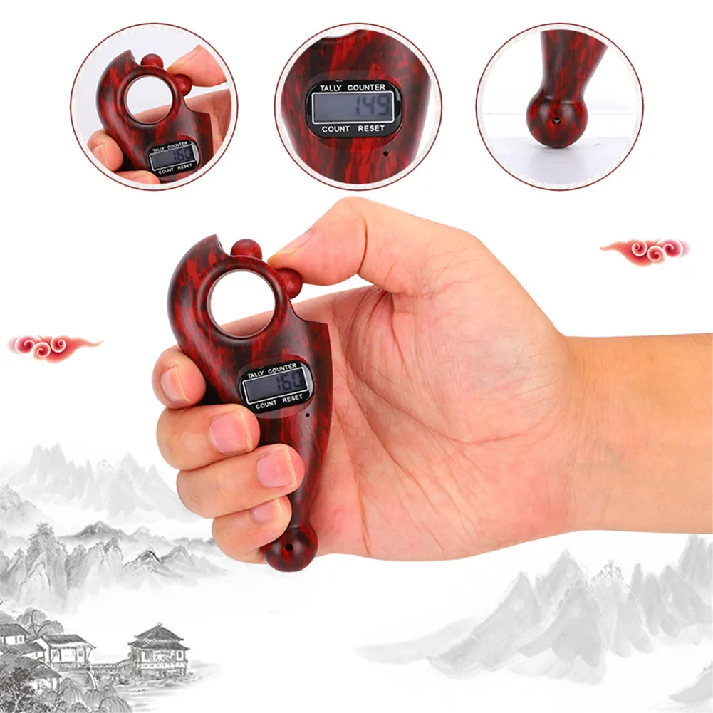 Цифровой счетчик пальцев с ЖК дисплеем электронный цифровой Tally Namo Amituofo Buddha Beads