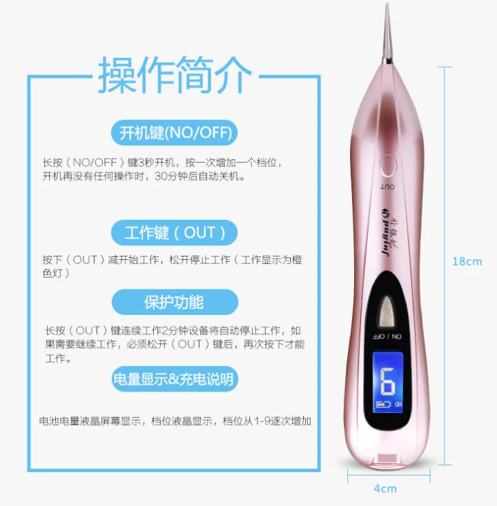 Новый Тип жидкого кристалла татуировки плазменной ручка лазер для удаления