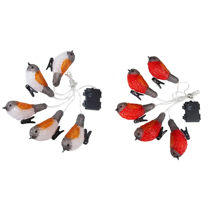 

5 светодиодный ных зажимов на акриловых огоньках, освещение для сада и улицы, фотосессия