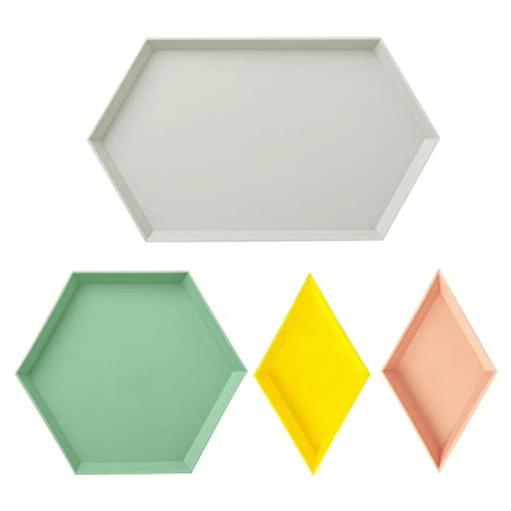 4 шт./компл. инновационный цветной геометрический лоток для хранения съемный