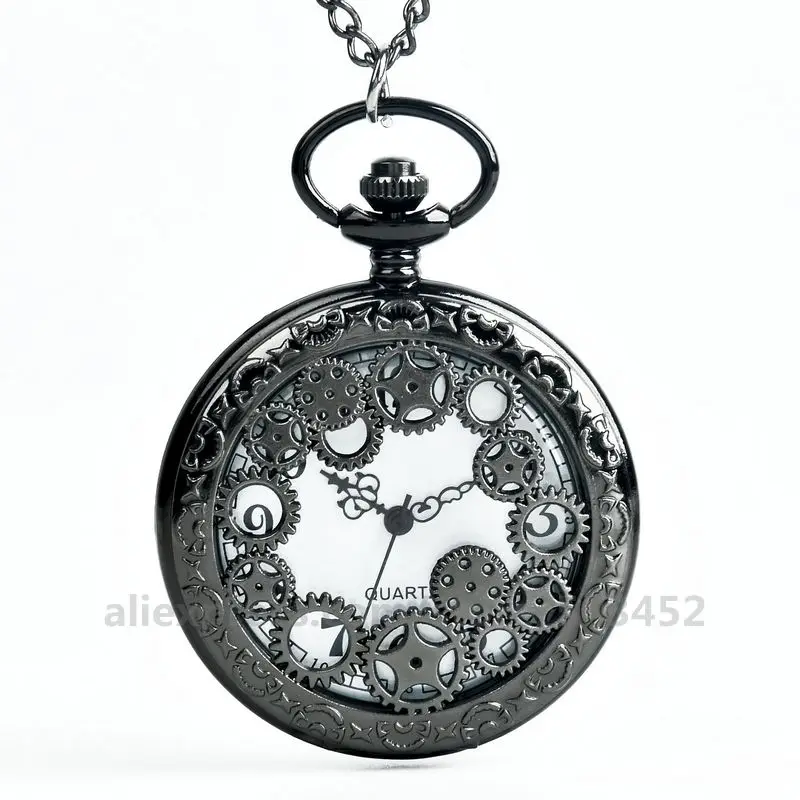 100 шт./лот черные дизайнерские часы с вырезами и поворотным механизмом подвесные