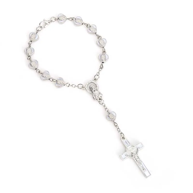 Белый Искусственный Жемчужный Религиозный браслет для детского Святого