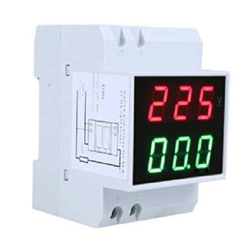 Топ! ЦИФРОВОЙ Din Rail светодиодный Напряжение амперметр переменного тока