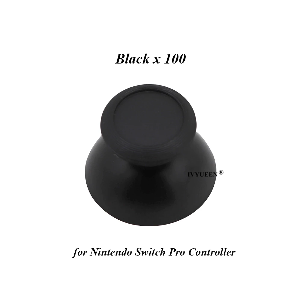 100 Switch Pro Black IVYUEEN 100 шт Черный Серый аналоговый джойстик для playstation 4 PS4 Pro тонкий джойстик для xbox 360 один джойстик - Цвет: 100 Switch Pro Black