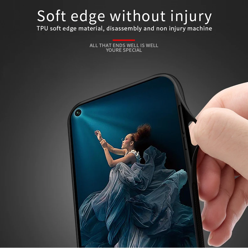 

PINWUYO Case For Huawei Honor 20 Pro Leather Case for Honor 20 Pro Cloth Skin Hard Case for Honor20 Pro 20Pro Braided Case