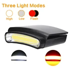 D2 LED Портативный фары клип на Кепки лампы LED COB светодиодные фары Мини Вспышка светильник напольный светильник ing головной светильник фонарь Применение 3 * AAA Батарея
