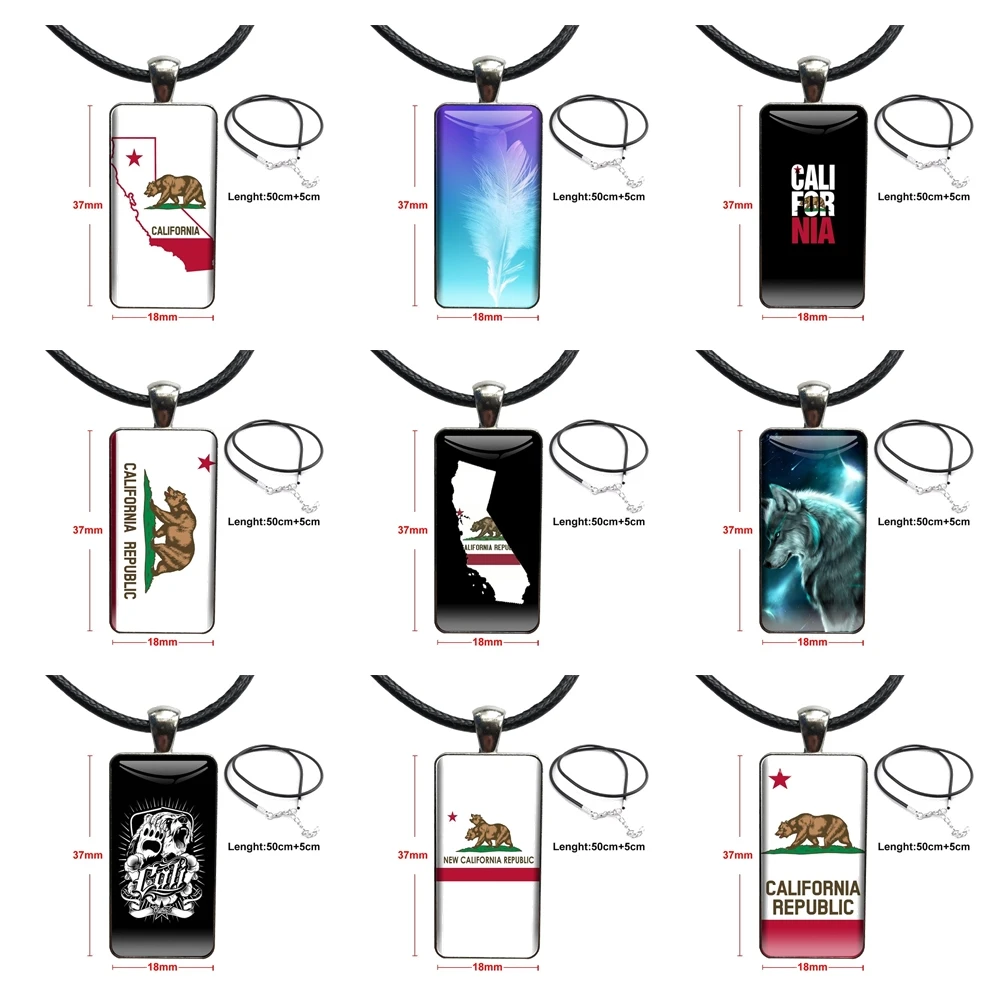 Флаг медведя Калифорнии для женщин дизайнерские Брендовые украшения ручной