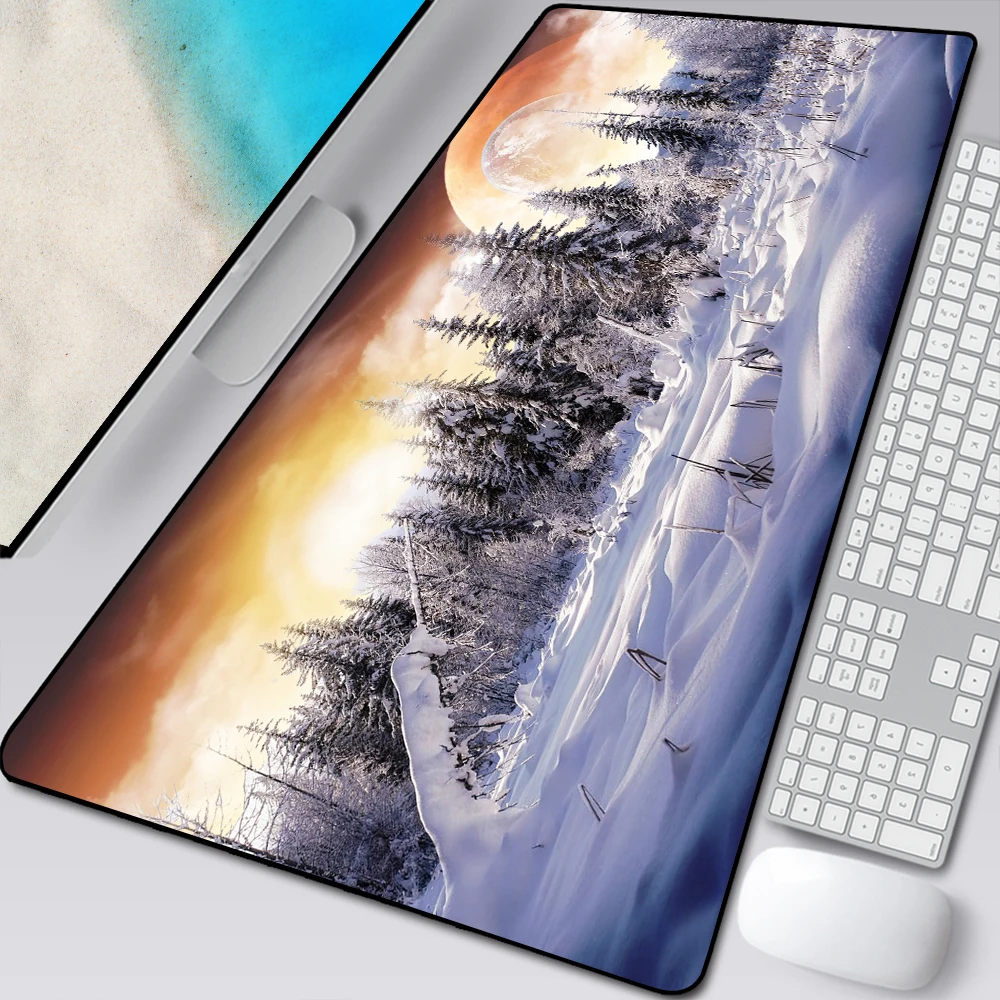 landscape mouse pad gamer anti slip rubber gaming mousepad keyboard laptop computer mice mat oversized office pad mouse mats free global shipping