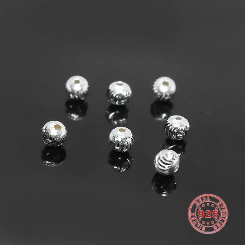 

Бусины-разделители Doreen, винтажные, резные, из серебра 925 пробы