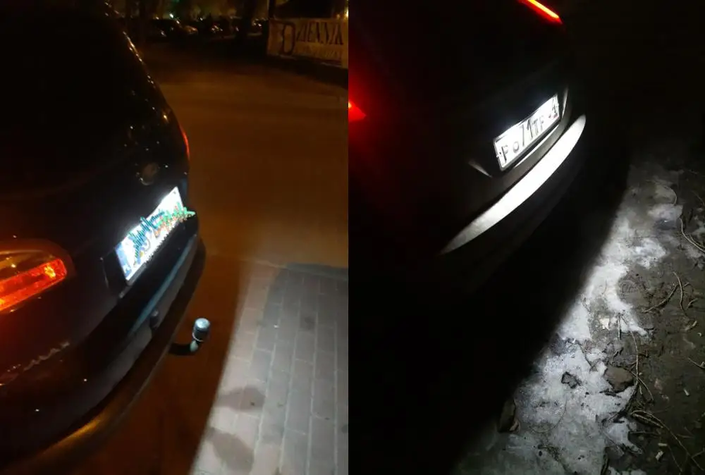 

For Mazda Protege MPV Tribute Mx-5 Miata mk2 Car Rear white LED license plate light number plate lamp